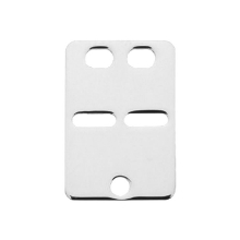 Billede af ID plade lille sølv 14*20mm tyk 0,5mm (massiv)
