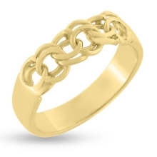 Billede af Ring med bismark led i 14 kt. (faconpris - ekskl. guld - 4,6 gr skal fremsendes)