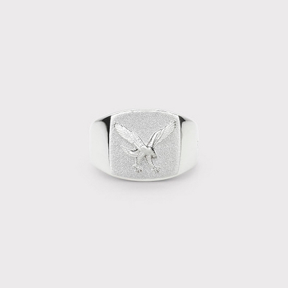Billede af IX Studios Eagle Signet ring sølv (str 60)