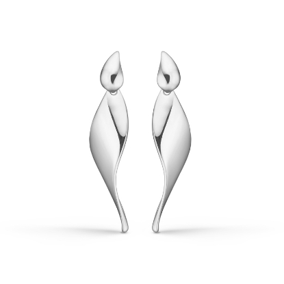 Billede af Mads Z "Silhouette" ørestikker rhodineret sølv