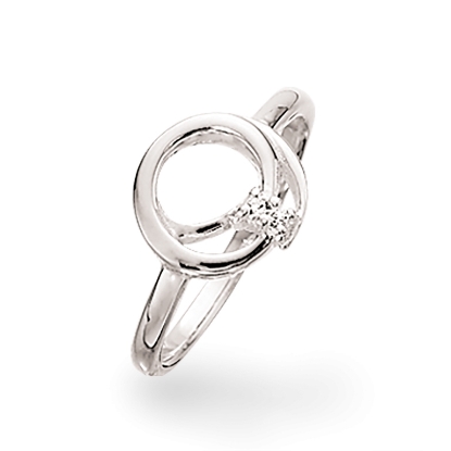 Billede af Scrouples ring sølv zirkoniasten