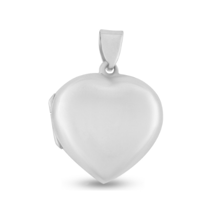Billede af By Pind vedhæng sølv hjerte medaljon 