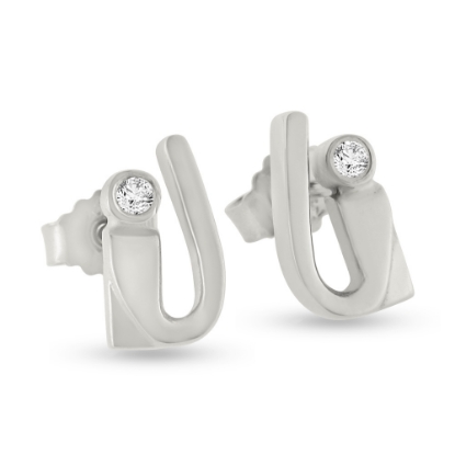 Billede af Ørestik med 2* syn. stene a 2,25 mm. 925s.