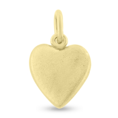 Billede af Vedhæng hjerte, massivt, ovalt øsken