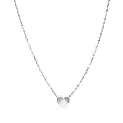 Billede af Jane Kønig Reflection Heart halskæde sølv (38-42cm)