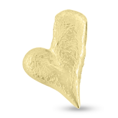 Billede af Vedhæng hjerte, massivt 925s forgyldt