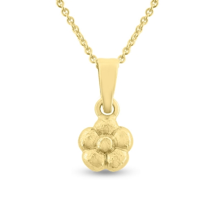 Billede af Vedhæng hyldeblomst med øsken & patz, 7,5 mm 14 kt.