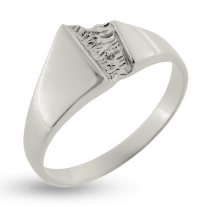 Billede af Ring m/ råsølv 925s