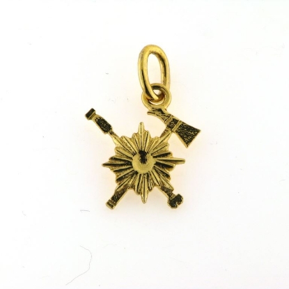 Billede af Vedhæng brandstjerne 925s. forgyldt (forgyldning vil blive slidt af ved brug !)