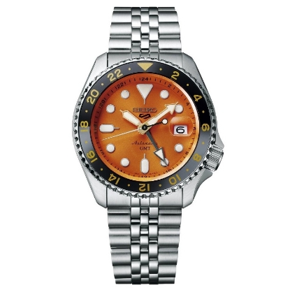 Billede af Seiko 5 Sports GMT automatic herreur stål 42mm mineralglas 10bar