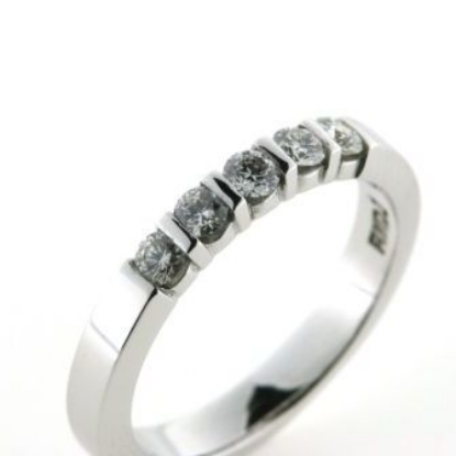 Billede af Sten isat ring i bjælkefatning eller U fatning (excl. sten)