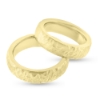 Billede af Vielses & Forlovelses ringe, bred. 6,0 mm. tk. 2,6 mm. 8 kt. facon + 33,4 gr. (prisen er excl. guld)