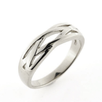 Billede af Herrering "Lines" 925s sølv