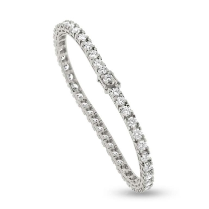 Billede af Tennis armlænke 60 brill. a 0,05 w/vs. 3,0 ct. 18,5 cm. 18 kt. hvg.