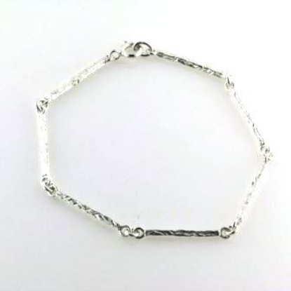 Billede af Collier stav råsølv 925 s. 45 cm.