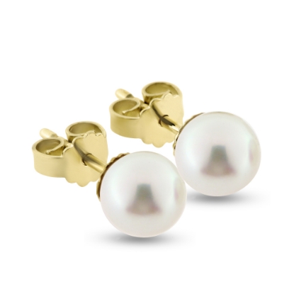 Billede af 14 kt. 585 Ørestik fv. kulturperle fra 2,0 til 10 mm. SE VARIANTER pris fra