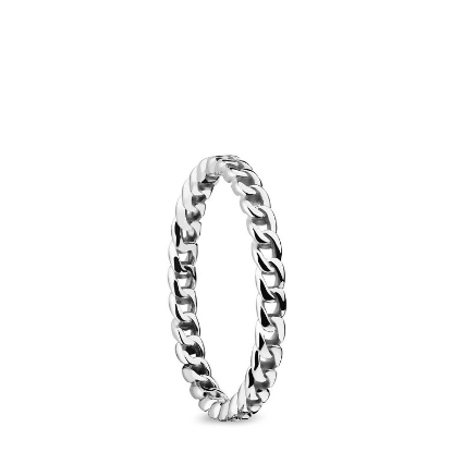 Billede af Bering ring Arctic Symphony inderring panser smal blank stål (str. 55-70)