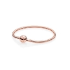 Billede af Pandora armbånd sølv rose rund p-lås str. 23 cm.  