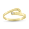 Billede af Ring cubic zirkonia 8 kt. guld