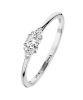 Billede af Spirit Icons Vida ring 14 karat hvidguld med 0,16 ct. w/vs (str. 50)