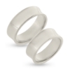 Billede af Vielses & Forlovelses ringe, 3 brill. 0,03-0,02-0,01 ct. w/vs. hulkilet br. 7,3 mm. 925 s.