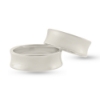 Billede af Vielses & Forlovelses ringe, 3 brill. 0,03-0,02-0,01 ct. w/vs. hulkilet br. 7,3 mm. 925 s.
