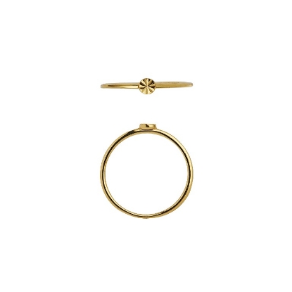 Billede af *STINE A ring Tres Petit Etoile sølv forgyldt (str. 58)