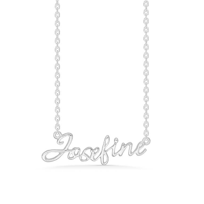 Billede af Studio Z "Name Tag - JOSEFINE" halskæde sølv (40-45 cm)