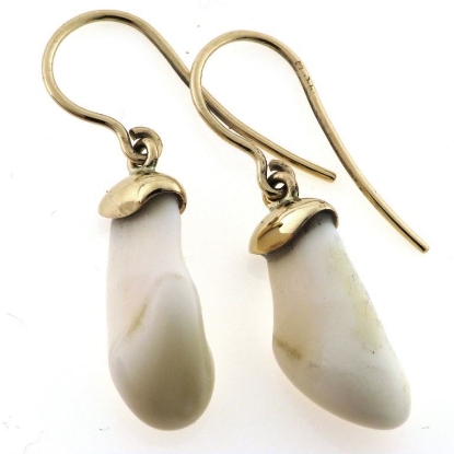 Billede af 1 par ørestikkere / hængere med gradeller 14 kt.