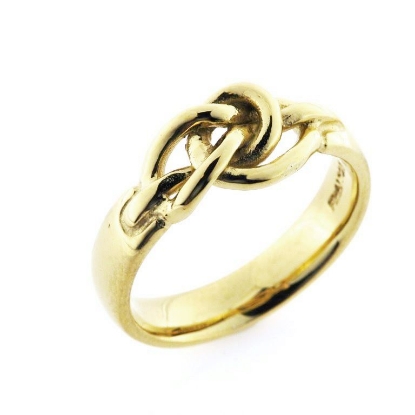 Billede af Ring med knob "pælestik" 925s (-59) forgyldt (forgyldning vil blive slidt af ved brug !)