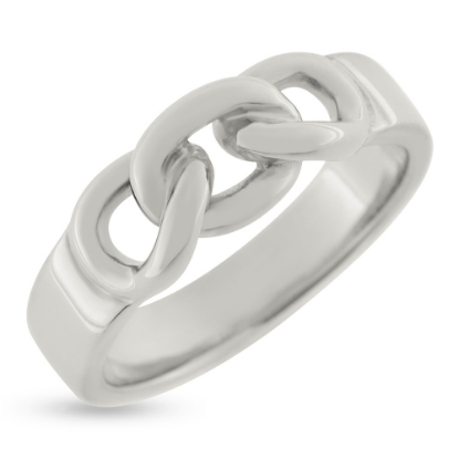 Billede af Loge ring (kraftig skinne) 14 kt. hvg.