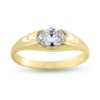 Billede af Ring syn. sten 7*5 mm 14 kt. facon 2,2 gr. (prisen er excl. guld)