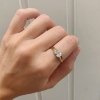 Billede af Ring syn. sten 7*5 mm 14 kt. facon 2,2 gr. (prisen er excl. guld)
