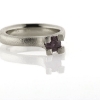 Billede af Ring ægte fac. safir 5,0 mm. 14 kt. hvg.