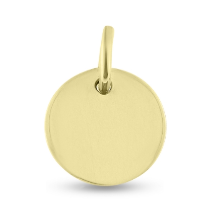 Billede af Vedhæng "tag" rund plade fra 6 til 17 mm. med øsken og kontra øsken