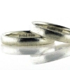 Billede af Viel. & Forlov. ringe, hmf-hamret 925s..