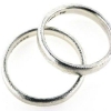 Billede af Viel. & Forlov. ringe, hmf-hamret 925s..