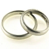 Billede af Viel. & Forlov. ringe, fin sand 925 s...