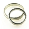 Billede af Viel. & Forlov. ringe, fin sand 925 s...