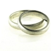 Billede af Viel. & Forlov. ringe, fin sand 925 s...
