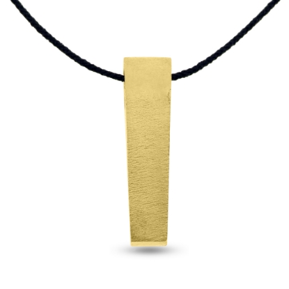 Billede af Vedhæng Herre, massivt, hj. 23 mm. 925s. forgyldt (forgyldning vil blive slidt af ved brug !)