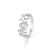 Billede af Mads Z "WOW/MOM" ring sølv (str. 56)