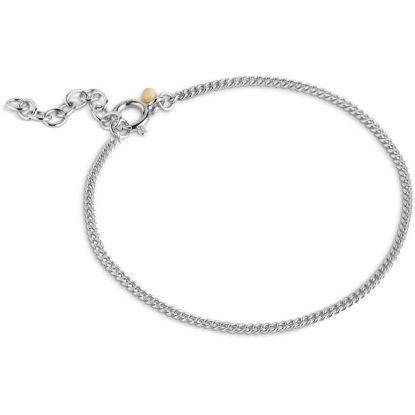 Billede af ENAMEL Copenhagen Curb Chain armbånd 1,75 mm. sølv (15+3cm)