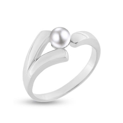 Billede af Ring saltvands perle 4½-5 m/m. 925s