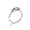 Billede af Mads Z "Crown Trinity" ring 14 kt hvidguld m. 0,56ct. W.SI str. 60