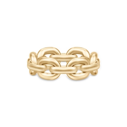 Billede af *Julie Sandlau Link Chain Ring forgyldt sølv (str. 54)