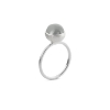 Billede af Susanne Friis Bjørner Ring sølv grå månesten 8mm str. 59