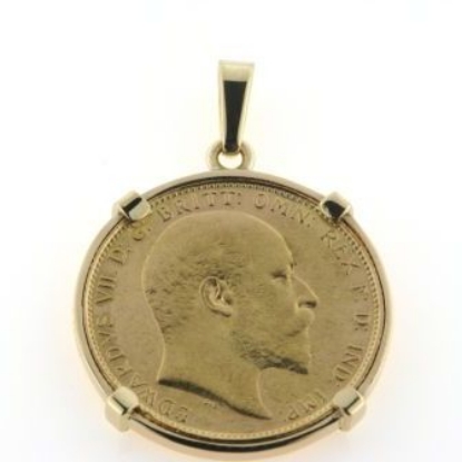 Billede af Vedhæng med guldmønt