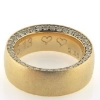 Billede af Ring med 64 brill. a 0,01 w/vs. på 2 sider, ialt 0,64 ct.  br. 6 mm. 14 kt.