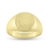 Billede af Ring massiv lukket bund, rundplade 10,5 mm., 14 kt. (pladering)